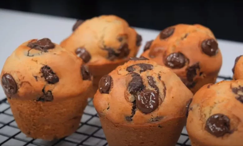 Muffins Americanos de Chocolate Feitos em Casa